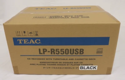 TEAC LP-R550USB-B CD Recorder Turntable Cassette Player Black USB - Image 1 of 4