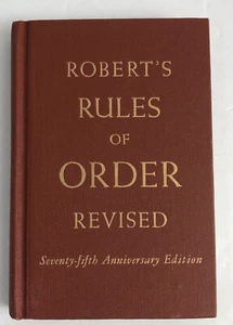 Robert's Rules of Order Revised 75th Anniversary Edition   - Imagen 1 de 4
