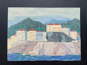 Original Pol Bury Watercolor Signed Seaside - Picture 1 of 8