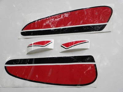 CONJUNTO Cubierta de marco lateral y calcomanía calcomanía roja para tanque de combustible Honda CB100 CB SB 100 K2 Foto 1 de 4