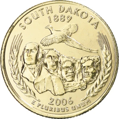 [#369453] Coin, United States, South Dakota, Quarter, 2006, U.S. Mint, Philadelp - Image 1 of 2