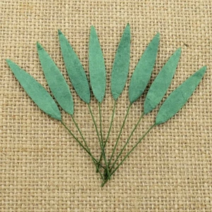 20x Mulberry Paper Small GRASS LEAVES Flowers Card Making Scrapbooking - Picture 1 of 1