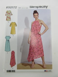 Abito estivo Simplicity Pattern R10172 taglia 16-24 boho resort varianti manica - Foto 1 di 4