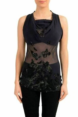 Viktor & Rolf Women's 100% Silk Decorated Sleeveless Blouse Top US S IT 40 - Image 1 of 4