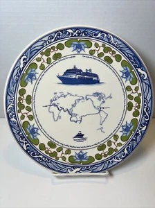 Holland America MS Amsterdam 2015 Grand World Voyage Commemorative Plate - Picture 1 of 5