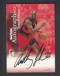 Anthony Johnson 1998-99 Skybox Autographics Auto Card Rockets - Picture 1 of 1