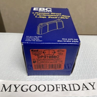 EBC Redstuff Audi A4 4 Pads Per Set  E11 90R-02A0156/44265 D1388 Ceramic 3224 - Image 1 of 4
