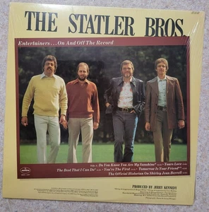 The Statler Bros. Entertainers 1978 SRM - 1 - 5007 Vinyl Lp Record (SEALED) - Imagen 1 de 2