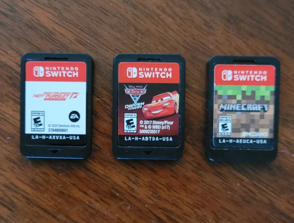 Switch Games (3 Lot Minecraft, Cars 3, Need For Speed Hot Pursuit) - Image 1 of 1