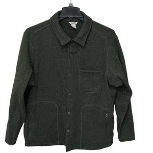 Duluth Trading Co Fleece Shirt Snap Jacket Mens Size XL Zip Pockets Shacket - Picture 1 of 10