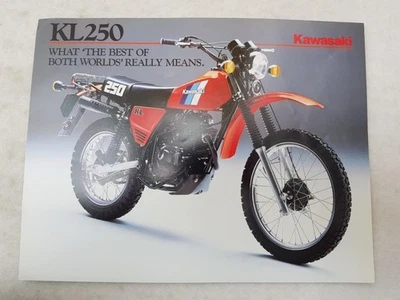 KAWASAKI KL250-C2 Motorcycle Sale Spec Leaflet c1984 #99943-1486 ALL-E III-VIII - Image 1 of 2