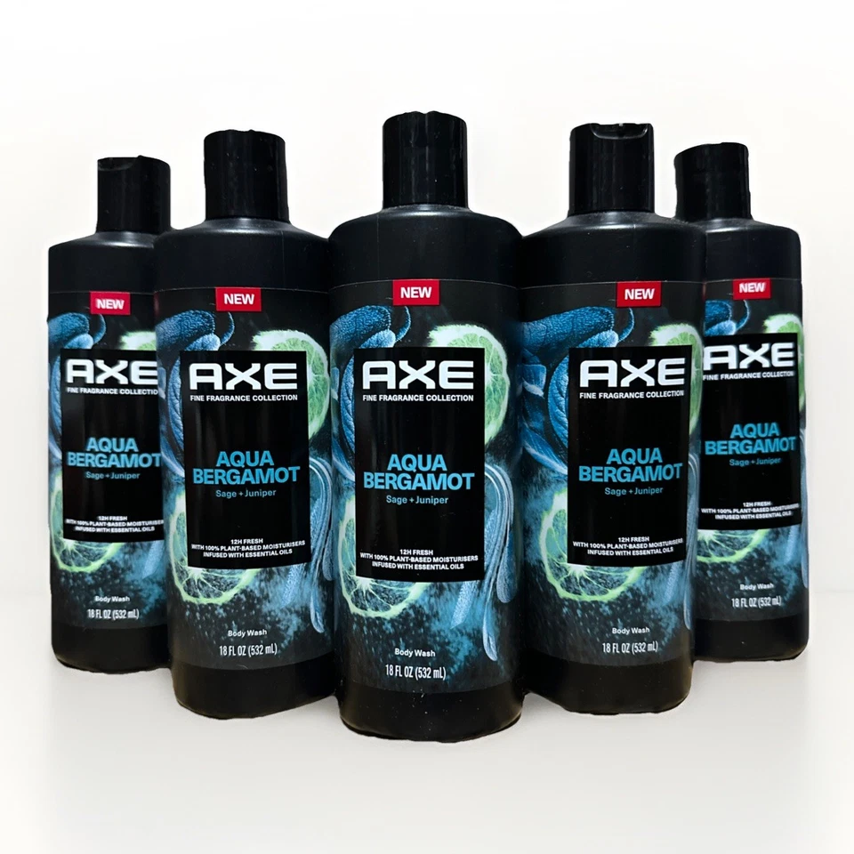 Axe Mediterranean Cool Bergamot Sage Origin Scent Shower Gel 18 OZ