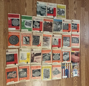 Vintage 31 The Workbasket Magazine 1950's, 1960's and 1070's Lot Doily Crochet - Picture 1 of 8