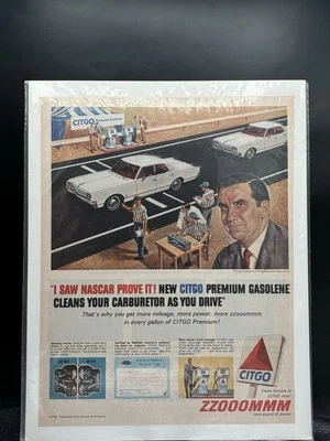 Ed McMahon Vintage 1967 Citgo Original Print Ad 8.5 x 11" - Image 1 of 2