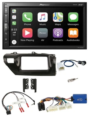 Pioneer USB Lenkrad DAB 2DIN Bluetooth Autoradio für Toyota Hilux 2015-2020 - Bild 1 von 4