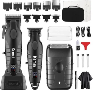 Professional Hair Clippers for Men, Cordless Barber Clippers Set and Trimmers Ki - Picture 1 of 6