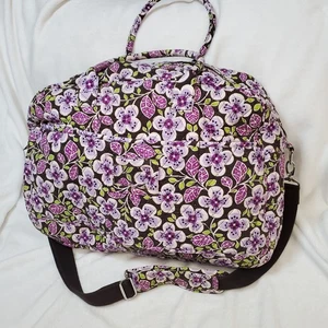 Borsa da viaggio Vera Bradley extra large trapuntata grande petali di prugna borsa weekend - Foto 1 di 9