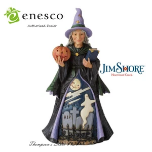 Jim Shore Halloween 'Magic By The Moonlight' Witch with Graveyard Scene 6010667 - Picture 1 of 2