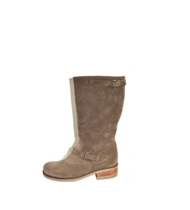 New! La Canadienne Collen Waterproof Boot Tan Brown Size 8.5 M D415 Moto Biker - Picture 1 of 8