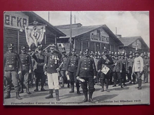 AK - PUCHHEIM MÜNCHEN - 1916 - LAGER CARNEVAL OTTO WERKE - b. Germering Olching - Bild 1 von 3