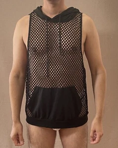 Camiseta sin mangas Manfinity para hombre negra talla L sin mangas con capucha musculosa - Imagen 1 de 17