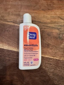Clean & Clear Essentials Dual Action Acne Facial Moisturizer, 4 fl. oz - Picture 1 of 2