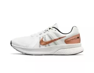 Women Nike Run Swift 2 Running Sneakers Sail/Black/Metallic CU3528-103 Sz 8.5 - Picture 1 of 6