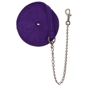 Showman 25' Web Cushion Lunge Line with Chain 52256 - Picture 1 of 3
