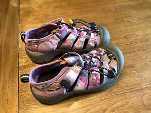 Keen Size 1 Girls Youth Pink & Grey Outdoor Sandals