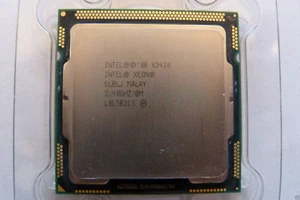 64BIT INTEL Cpu Xeon X3430 4x 2.4 GHz Supporto LG A1156 PRESA 8 MB slact #L24 - Picture 1 of 2