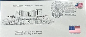 D-Day 50 Anniversary Normandy Cemetery 29 Infantry Div Station Warrenton VA #10  - Bild 1 von 1
