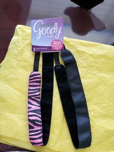 2pc Goody Slide Proof Velvet Secure Headwrap Headband No Slip Athletique cheer - Picture 1 of 8