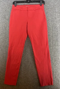 Pantalones Old Navy Tobillo Pixie para mujer talla 2 rojos 26 in entrepierna altura baja - Imagen 1 de 13