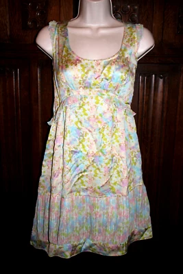 Kimchi Blue dress M Urban Outfitters sleeveless tank  floral ruffle romantic - Image 1 of 4