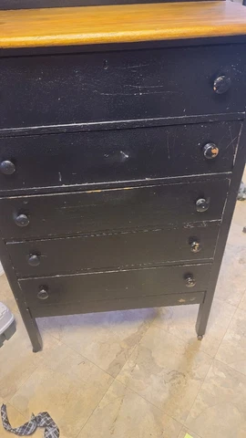 antique 5 drawer dresser Cover