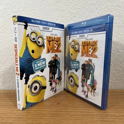 Despicable Me 2 (Blu-Ray/DVD/Digital, 2013) 2-Disc Set with Slipcover SEE PICS! - Image 1 of 4