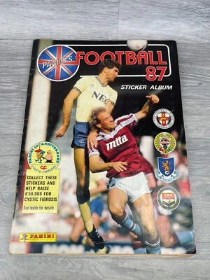 Panini Football 1987 Sticker Album, 100% Complete , - Image 1 of 4