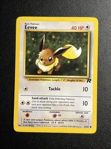 Eevee 55/82 C TCG Team Rocket Pokemon Card NM - Picture 1 of 3