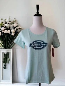 NWT Dickies Logo Light Blue T-Shirt Sz XL - Picture 1 of 6