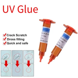 2pcs Adhesive UV Glue Optical Clear Screen Repair Glue For Phone Screen Crack - Picture 1 of 13