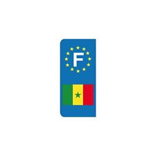 Autocollant Stickers Plaque Sénégal Ref: EU-PAYS-PLA-AUTO