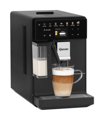 Bartscher Kaffeevollautomat schwarz mit Milchschäumer Kaffeemaschine Cafeautomat - Bild 1 von 4