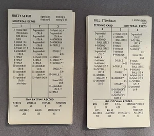 1969 Montreal Expos Strat-O-Matic Baseball Game Cards. - Picture 1 of 3