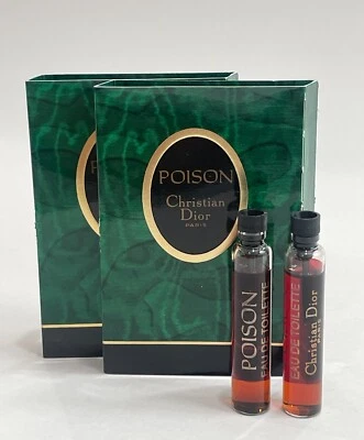2x eau de toilette Christian Dior Poison vintage 0,10 oz/3 ml como fotos Foto 1 de 2