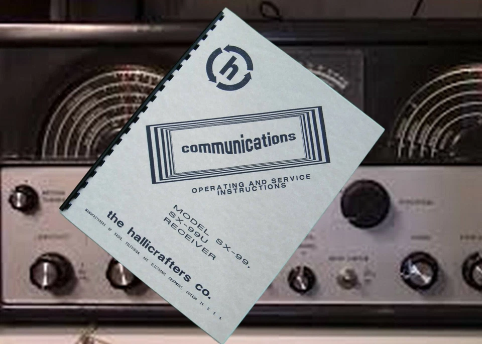 Hallicrafters SX-99 SX-99U SX99 SX99U Receptor de Comunicaciones Manual del Propietario Foto 1 de 1
