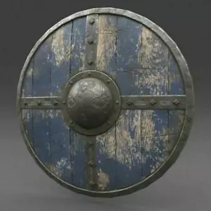 Medieval Viking Armour Shield Fully Functional Medieval Shield For Battle/ Decor - Picture 1 of 3