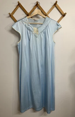 Vintage Vanity Fair Nightgown Nylon Embroidered Medium - Image 1 of 4