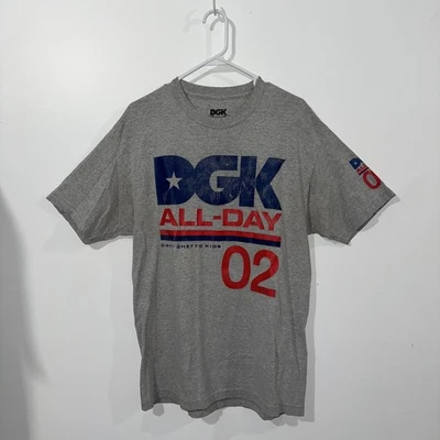 Camisa DGK All Day Distressed Gris Talla Grande Skateboards Foto 1 de 4