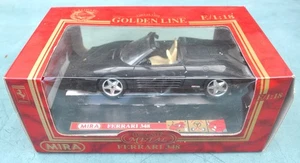 BOXED MIRA 1 : 18 SCALE " BLACK FERRARI 348 " DIECAST MODEL SPORTS CAR FREEPOST - Picture 1 of 11