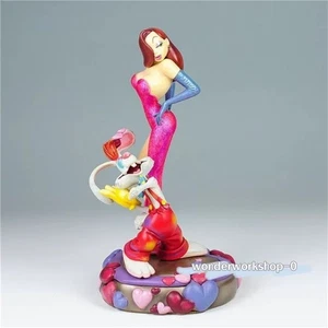 Disney Art Roger Rabbit & Jessica Figurine Resin Model Collection Rare Vintage - Picture 1 of 5